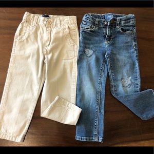 1 jeans and 1 casual bottoms